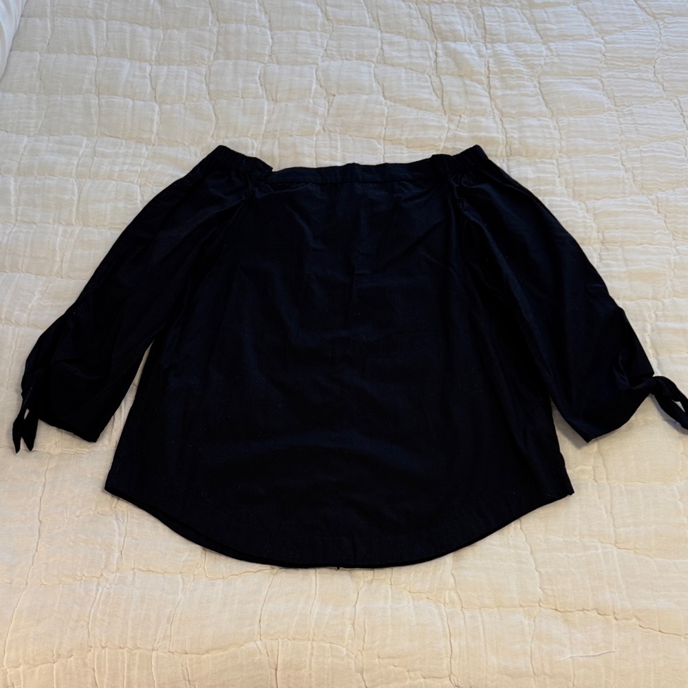 Free People Black Off-Shoulder Dress